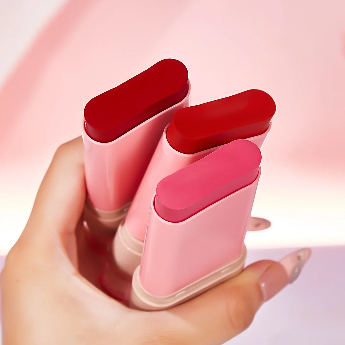 Qme Blusher Stick – Natural Finish, Long-Lasting Blush Blush Stick Qme