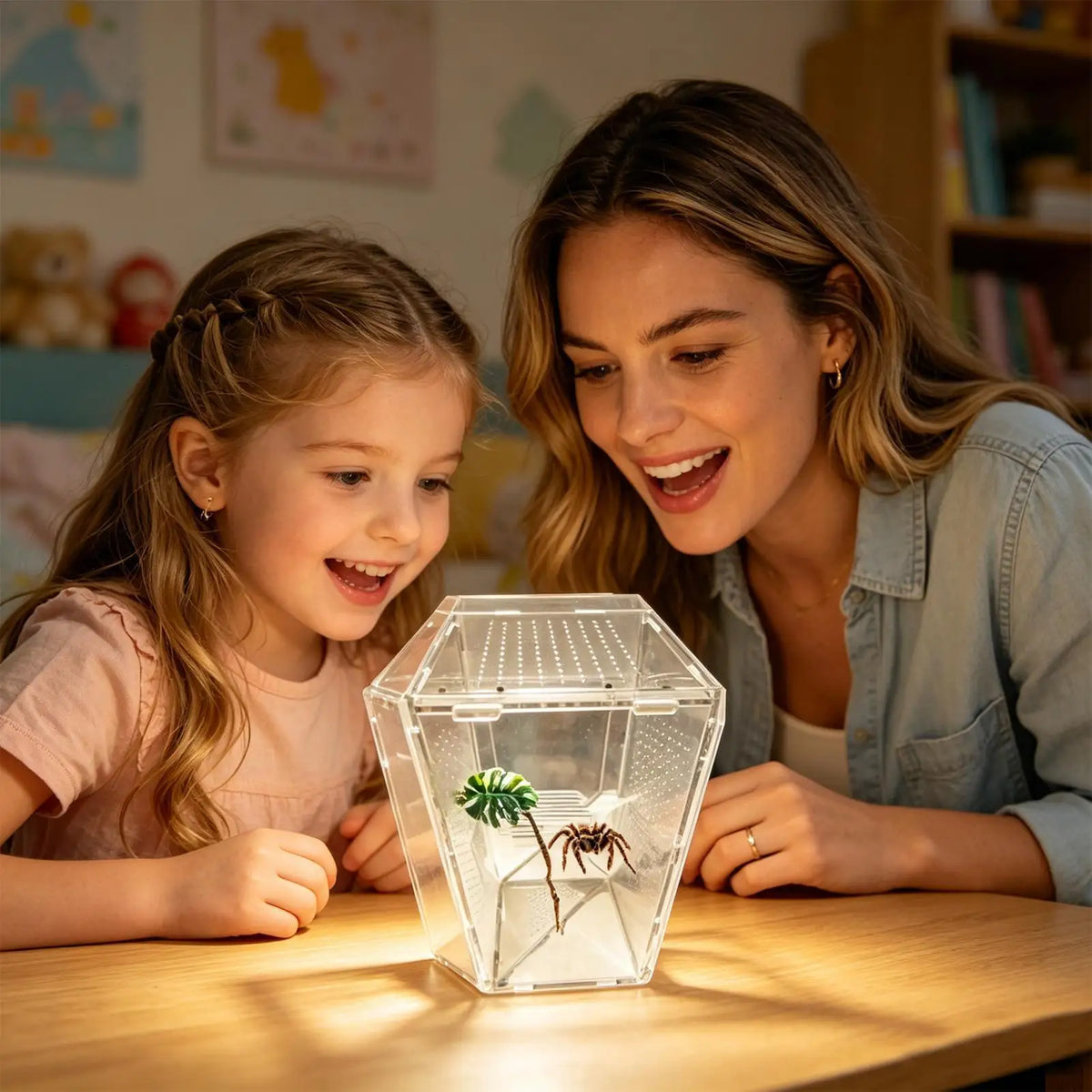 Jumping Spider Enclosure Accessories – Realistic Climbing Decor Spider Habitat Accessory Qme