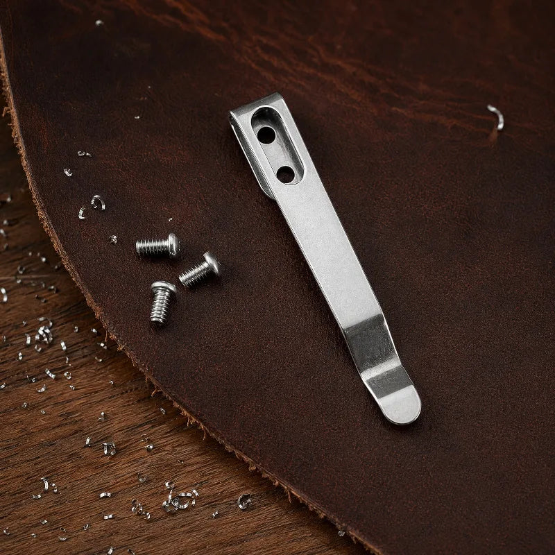 Pocket Knife Back Clip with M2.5 Screws – 15 DIY Styles Knife Clip Accessory Qst