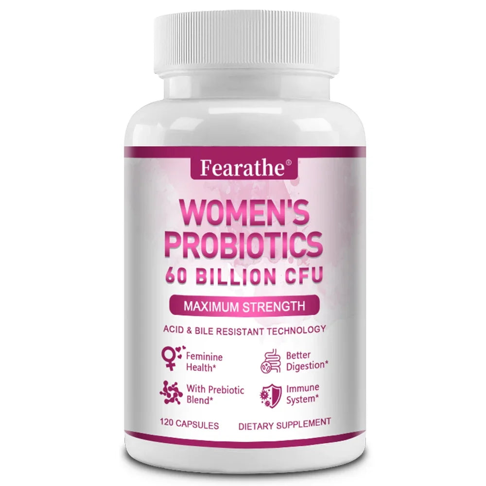 Women's Probiotic with Prebiotics, D-Mannose & Oregano Leaf Probiotic Supplement Qst 120 count-1 bottle