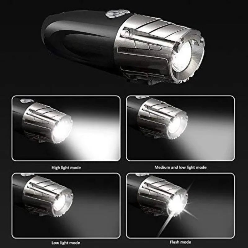 Waterproof LED Bike Light Set – USB Rechargeable Front & Taillight Bike Light Set Qme