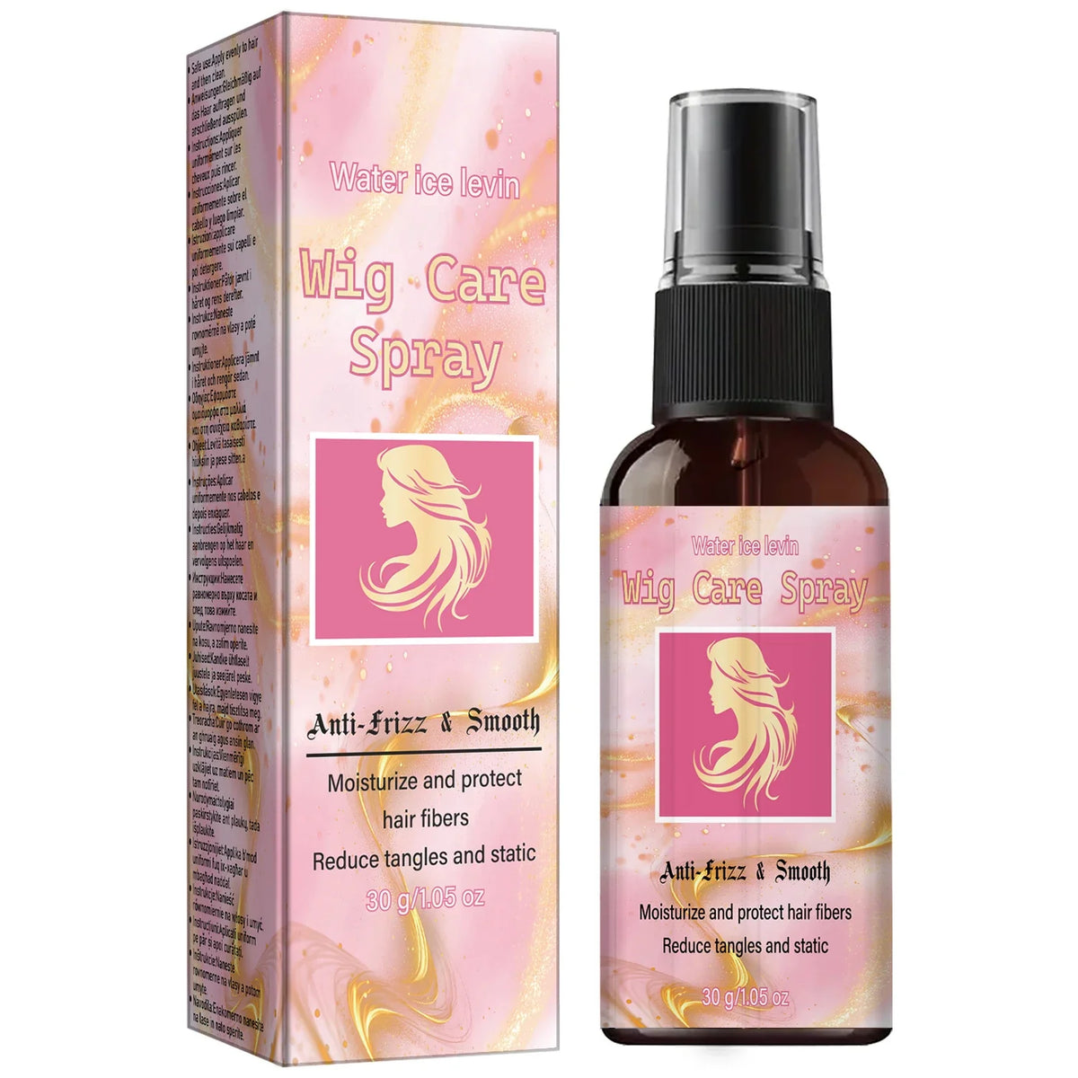 Anti-Frizz Wig Spray – Moisturizing Collagen Wig Care Wig Care Spray Qme Nourishing