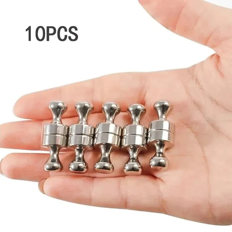 Strong Neodymium Magnetic Nails – Whiteboard & Fridge Magnets 10pc Whiteboard Magnets Qme 10pcs 12X16mm