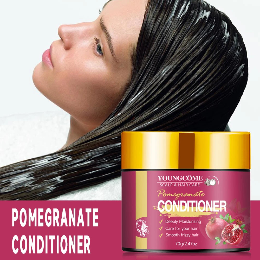YOUNGCOME Pomegranate Conditioner – Deep Moisture & Frizz Control Hair Conditioner Qst