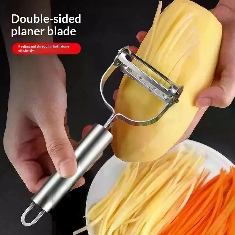 2-in-1 Stainless Steel Vegetable Slicer & Grater Vegetable Slicer Grater Qme