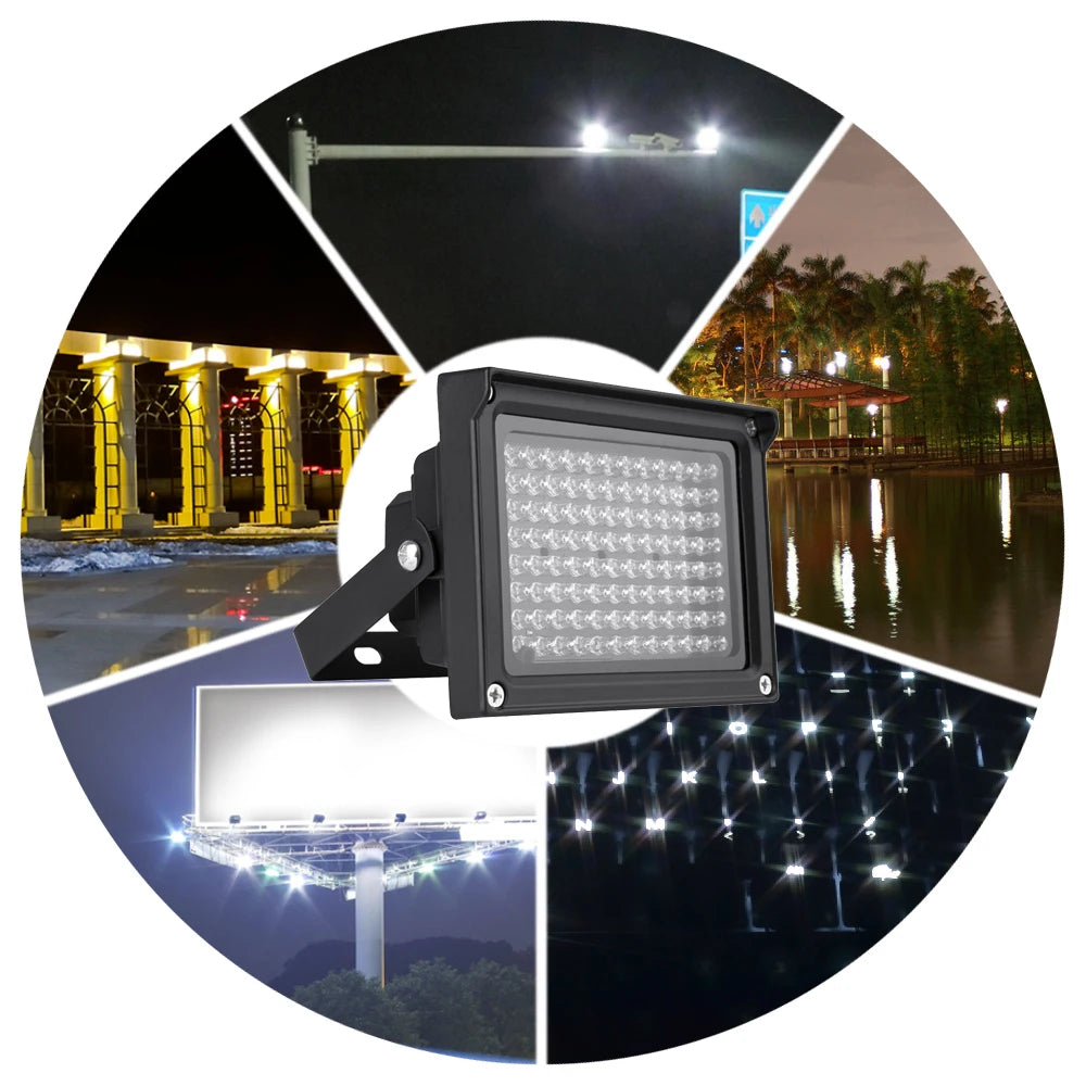 96 LED IR Illuminator IP65 Waterproof Night Vision CCTV Light IR Illuminator Qst