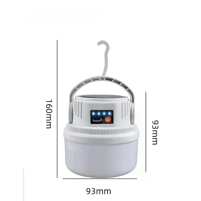 Solar Rechargeable Camping Light – 1800mAh Emergency Lamp Solar Camping Lantern Qme