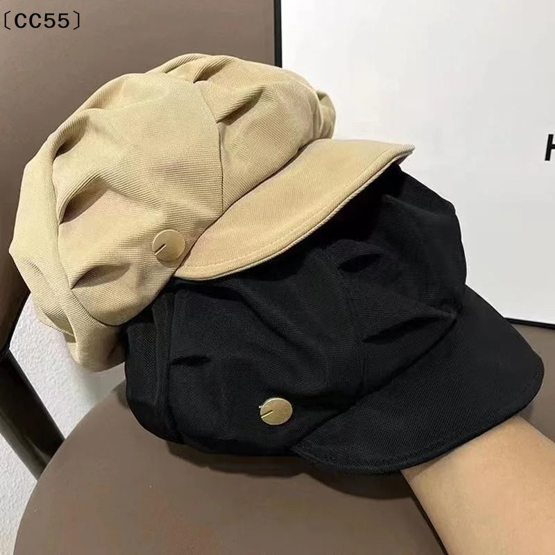 Women's Large Head Beret – Cloud Octagonal Casual Hat Women's Beret Hat Qst