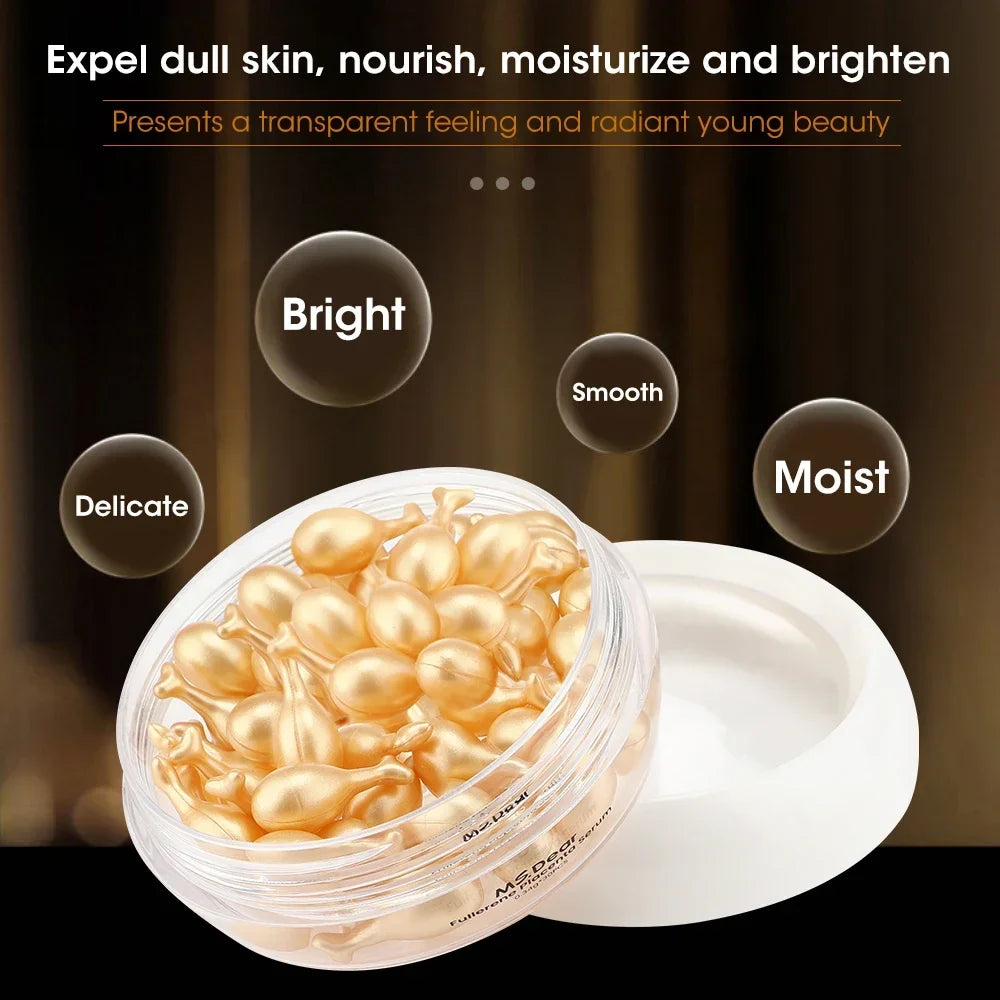 Hyaluronic Acid Capsules Serum – Hydrating Moisturizing Essence Facial Serum Capsules Qme 01