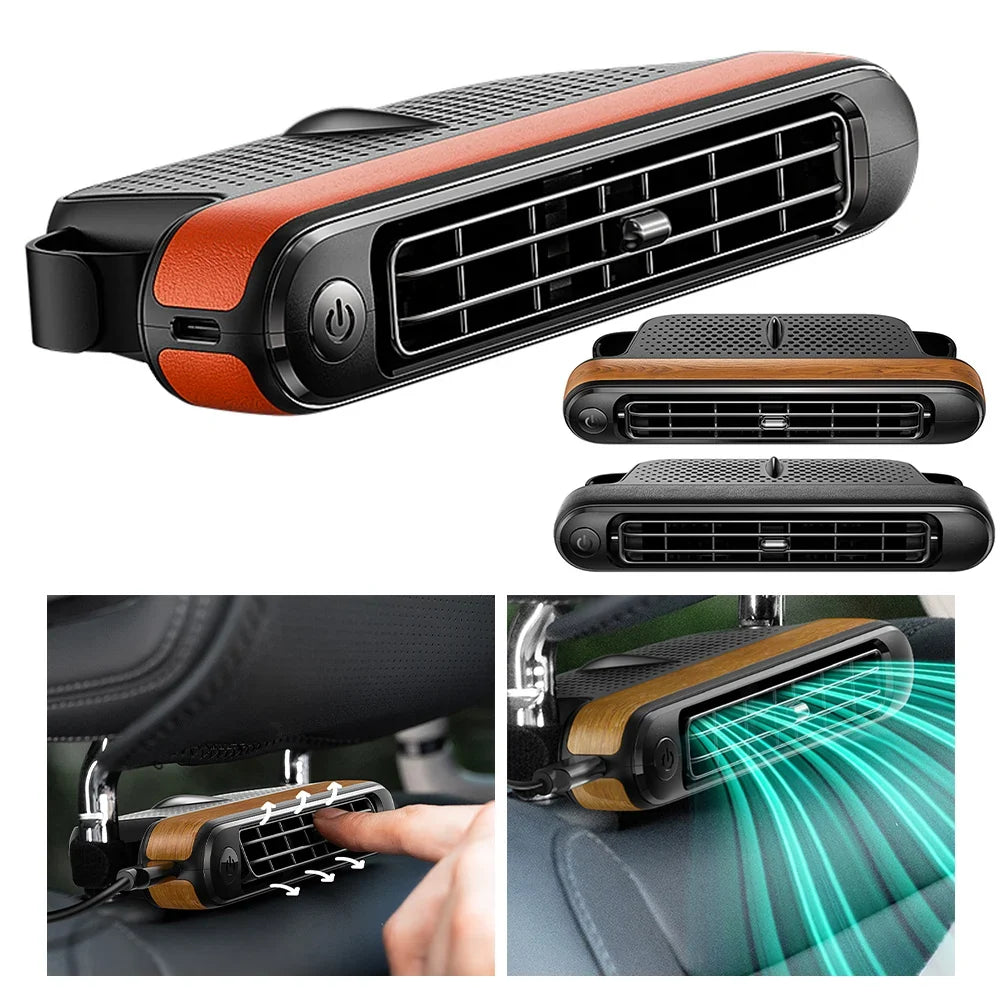 Qme Car Headrest Fan – Compact, Quiet & Powerful Electric Fan Car Headrest Fan Qme