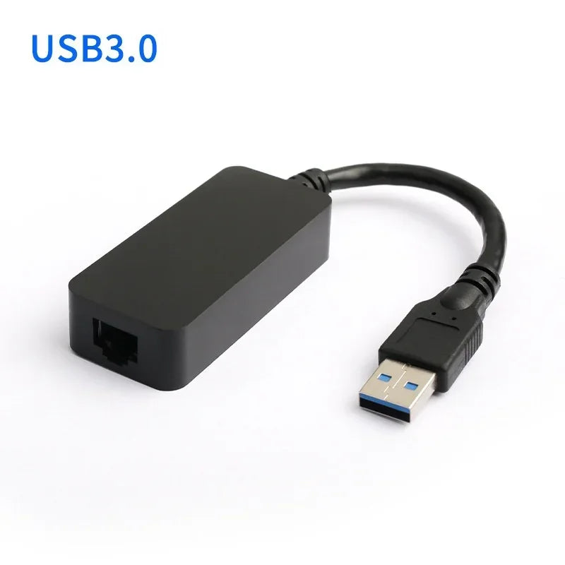 USB-C to RJ45 Gigabit Ethernet Adapter | Mac & Windows USB-C Ethernet Adapter Qme Usb3.0 black