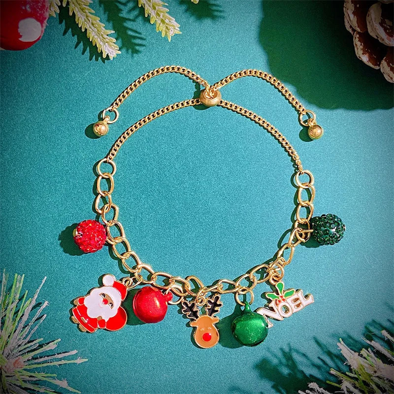 24-Day Christmas Advent Calendar Bracelet Gift Set Advent Calendar Bracelet Set Qme