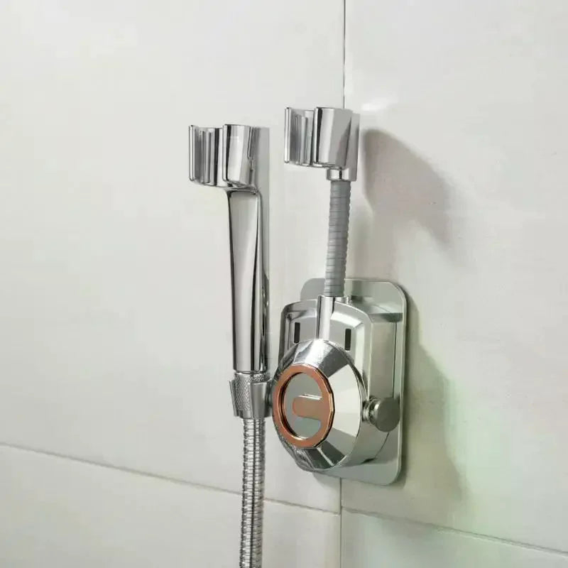 No Drill Adjustable Shower Head Holder | Wall Mount Bracket Shower Head Bracket Qme
