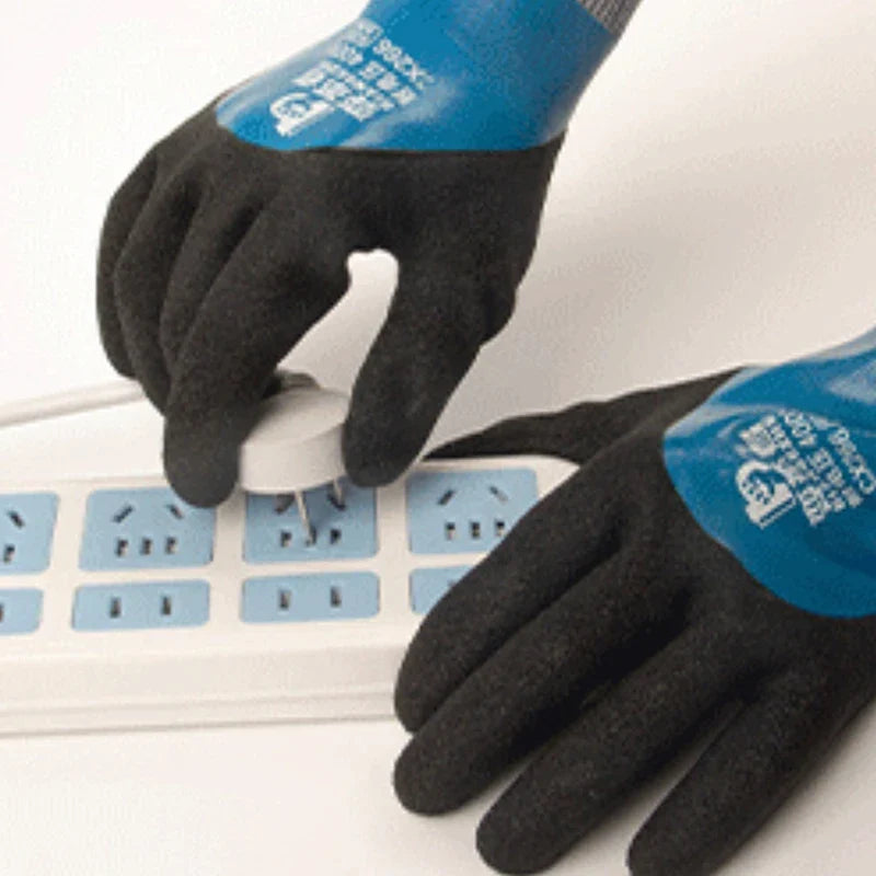 Rubber Insulated Electrical Gloves 400–1000V | Work Safety Insulated Work Gloves Qme