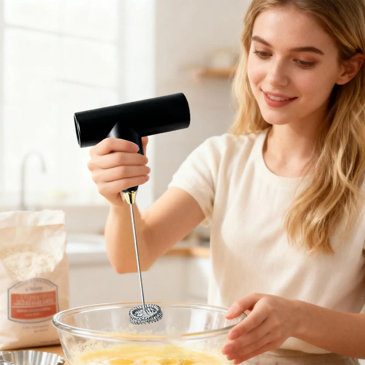 Electric Double Head Milk Frother & Coffee Foamer Machine Milk Frother Qme