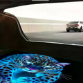 Blue Cheetah Print Car Trunk Mat | All-Weather Cargo Liner Car Trunk Cargo Mat Qme Default Title