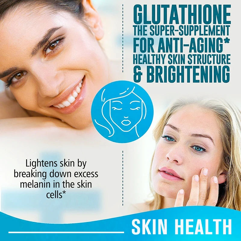 NAC + Glutathione Supplement – Antioxidant & Skin Wellness 120ct Dietary Supplement Qst