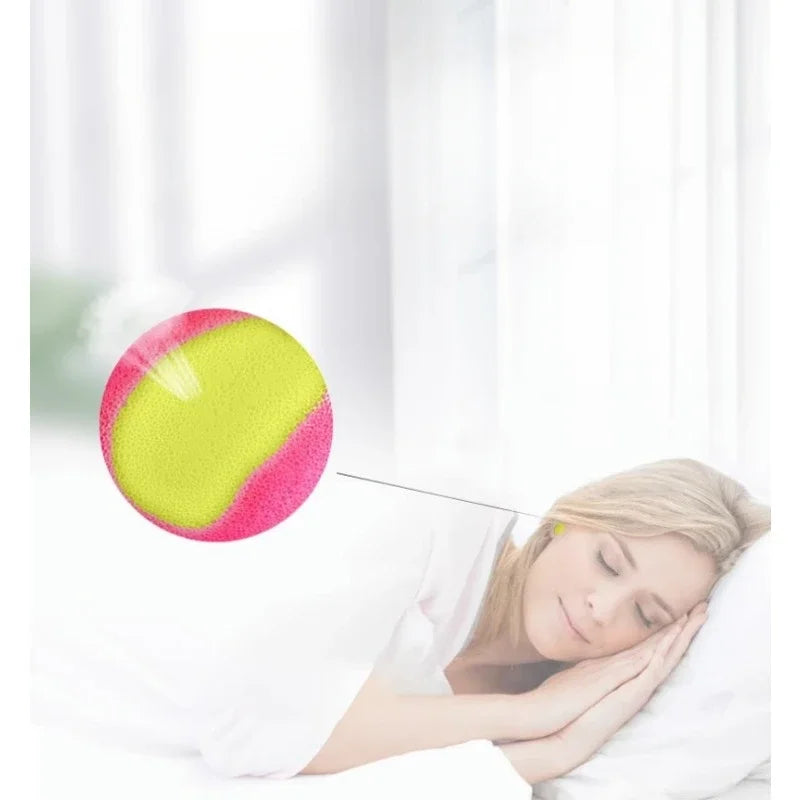 Soft Foam Disposable Earplugs 10 Pairs – Quiet Sleep & Travel Disposable Earplugs Qme