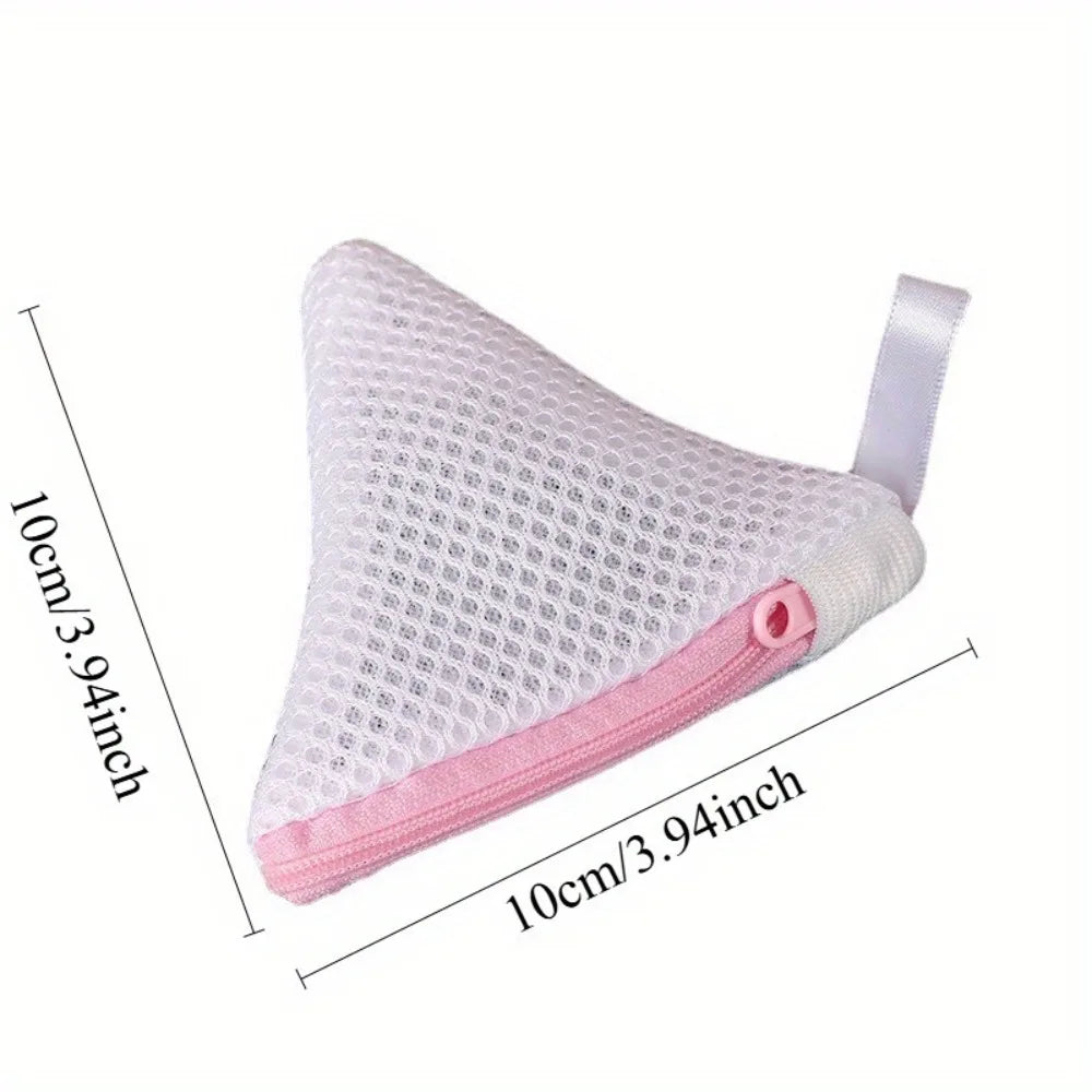 Triangular Mesh Laundry Pod Bag – Anti-Residue Wash Bag Mesh Laundry Bag Qme