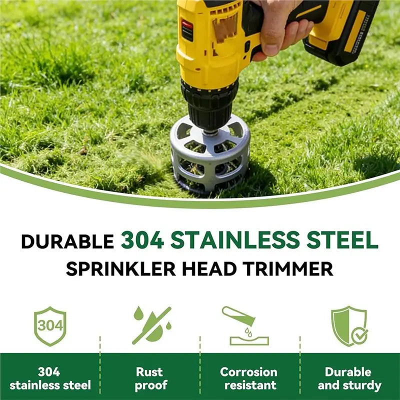 Stainless Steel Sprinkler Head Sod Cutter for Cordless Drill Sprinkler Head Cutter Qme