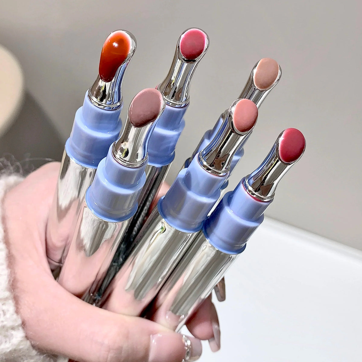 SHAQINUO Moisturizing Mirror Lip Gloss – Long-Lasting Lipstick Lip Gloss Lipstick Qme