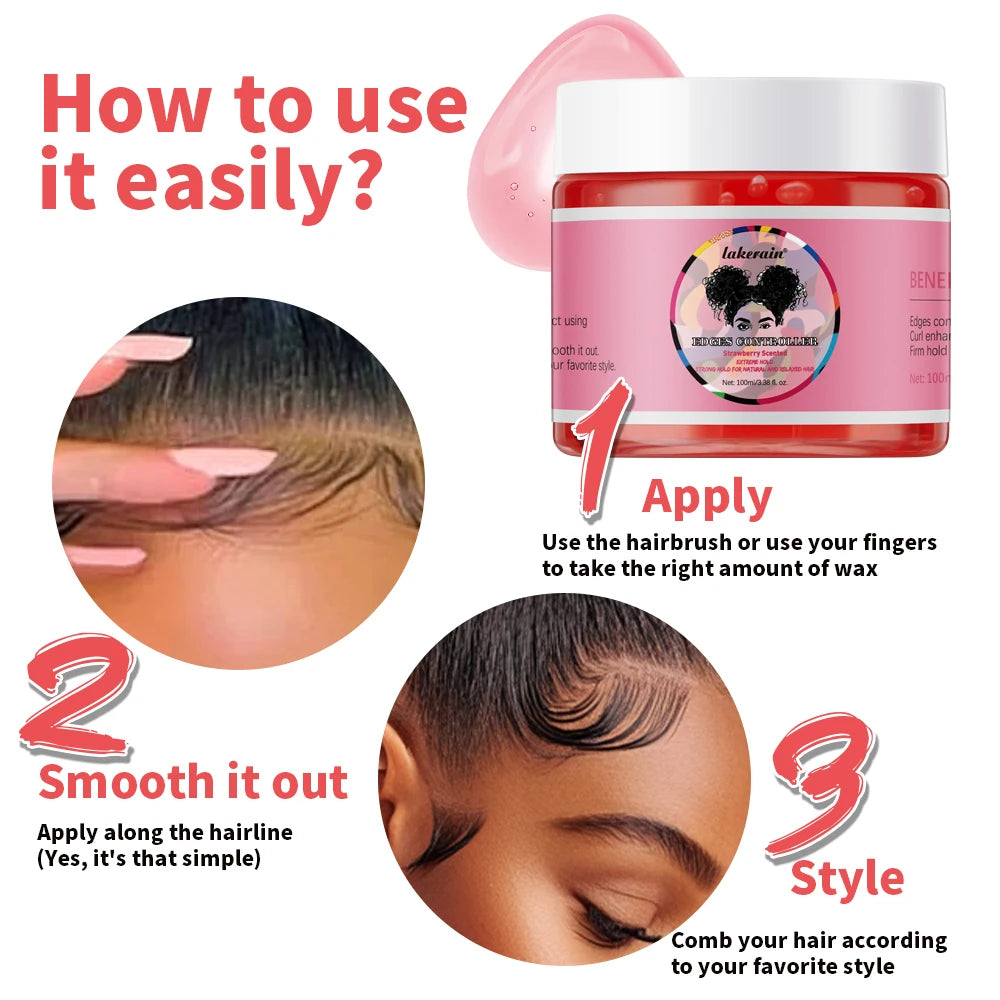 Edge Control Wax – Strong Hold Non-Greasy Hair Edge Tamer Edge Control Wax Qst