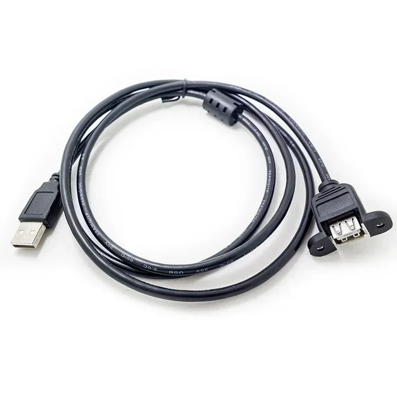 USB 2.0 Extension Cable 1.5m Screw Mount – 5-Pack | Qme USB Extension Cable Qme 5pcs 1.5m