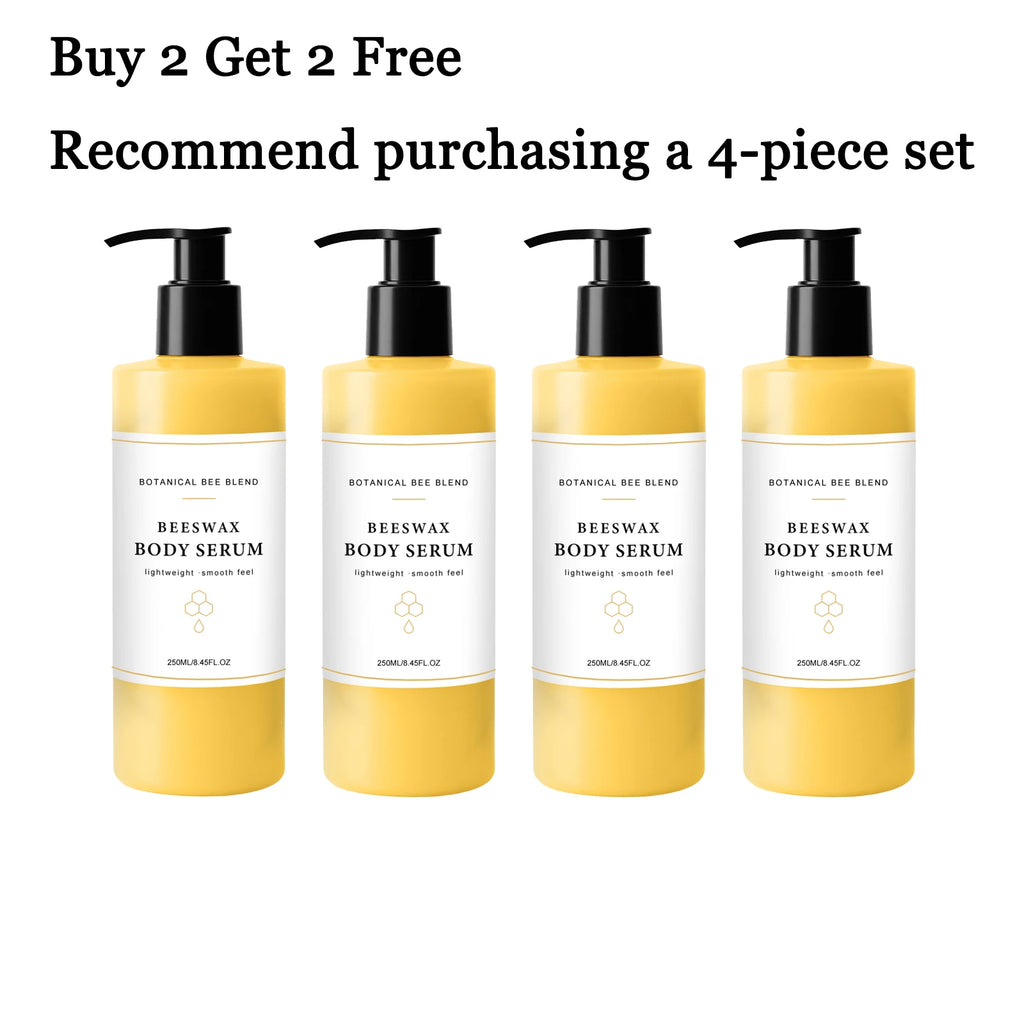 Beeswax Body Serum 250ml – Moisturizing & Smoothing Skin Care Body Serum Qst 4 pcs