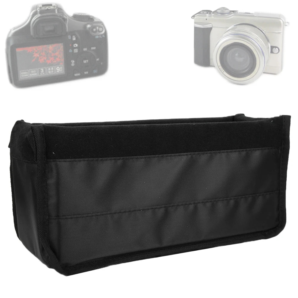 Padded DSLR Camera Insert Bag – Waterproof Shockproof Case Camera Insert Bag Qst
