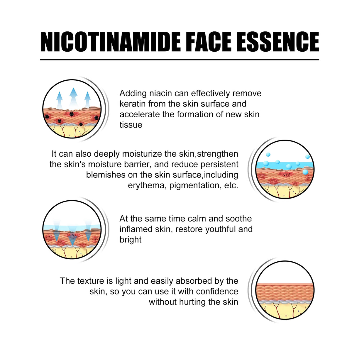 Eelhoe Niacinamide Facial Serum – Brighten, Hydrate & Firm Facial Serum Qst