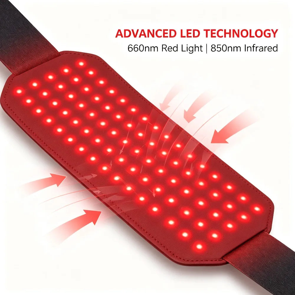 ZONGKUNG 105 LED Red & Infrared Light Therapy Belt 660 850nm Light Therapy Belt Qst
