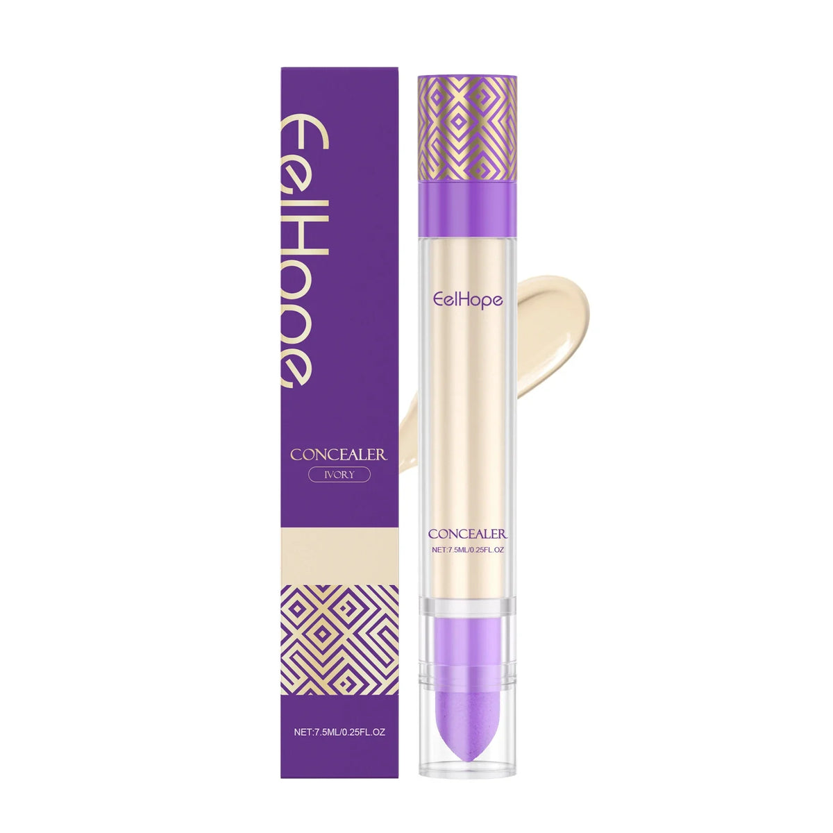 Hydrating Full Coverage Liquid Concealer – Brightening Liquid Concealer Qme Ivory