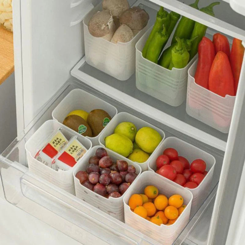 3-Pack BPA-Free Clear Fridge Storage Boxes – Kitchen Organizer Refrigerator Storage Box Qst