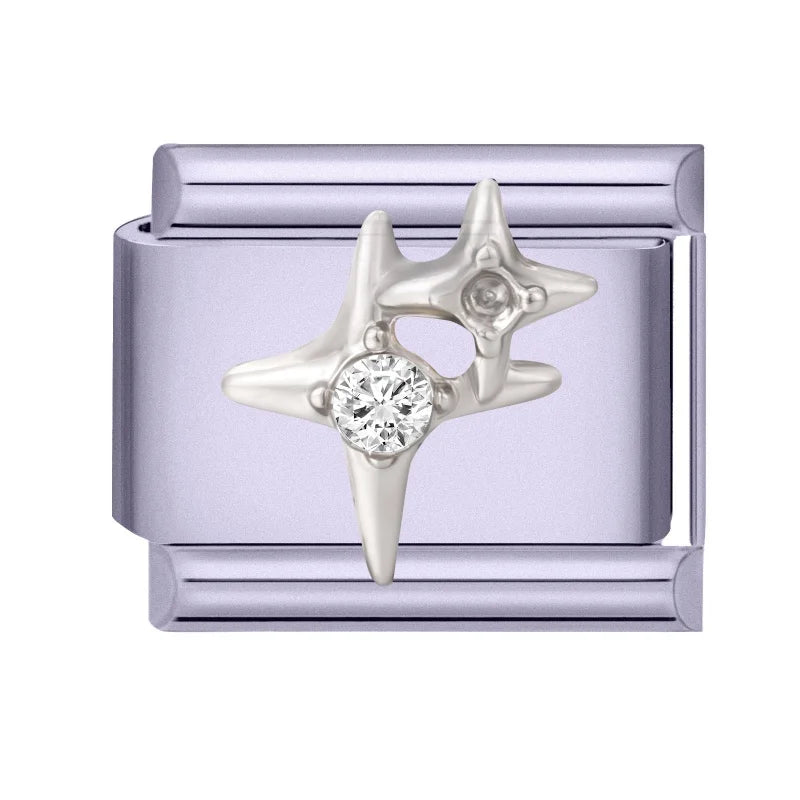 Zircon Bow Butterfly Rabbit Italian Charm Links DIY Bracelet Italian Charm Links Qme Style 40