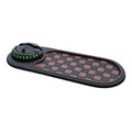 Dashboard Non-Slip Silicone Pad Mat & Car Phone Holder Dashboard Organizer Mat Qme Brown Black