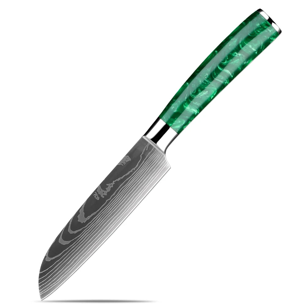 XITUO Japanese Chef Knife Set 1–6 Pcs | 7Cr17MoV Steel Kitchen Knife Set Qst Utility Knife