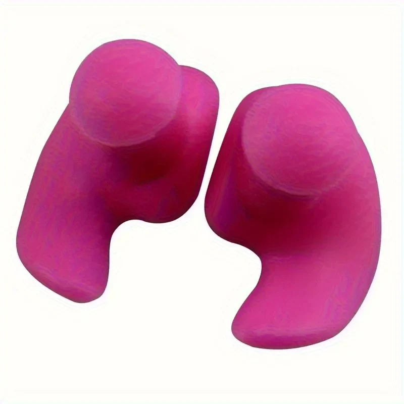 Waterproof Silicone Swimming Earplugs – 1 Pair, 4 Colors Swimming Earplugs Qme