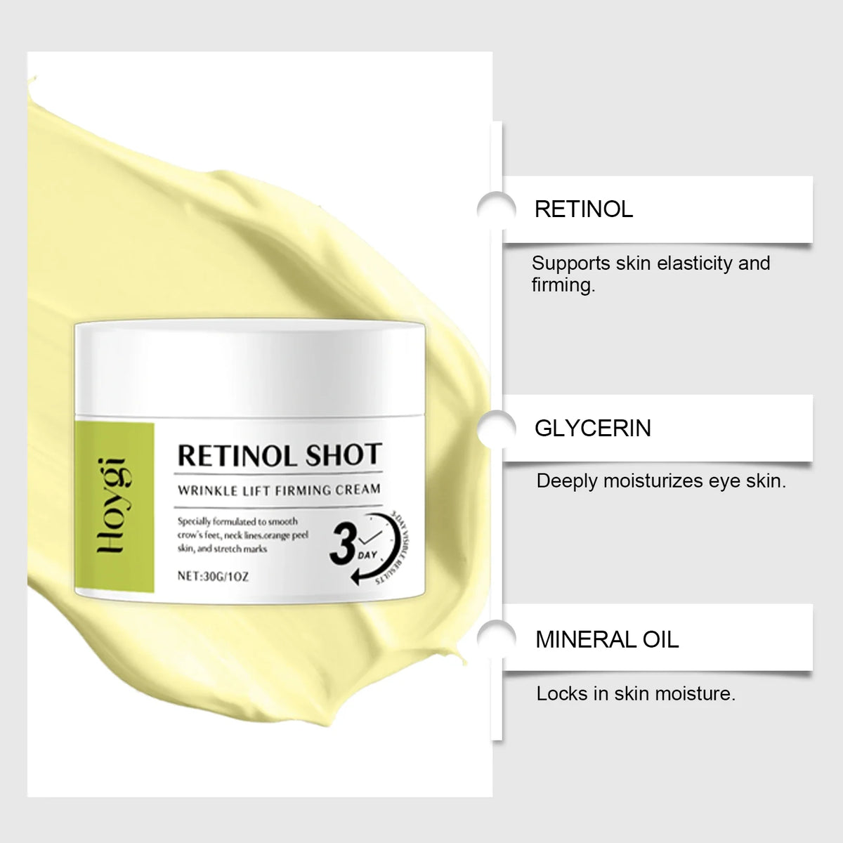 Retinol Eye Cream – Firming, Fine Lines & Pore Minimizing Retinol Eye Cream Qme