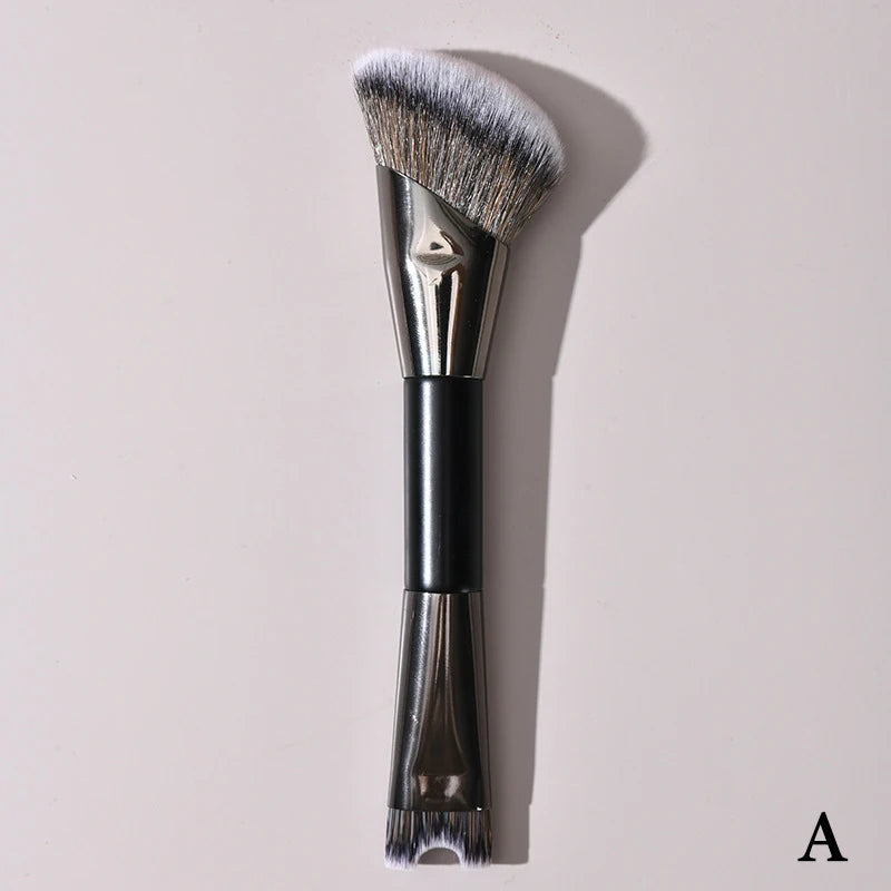 Double-Ended Contour & Foundation Brush – U-Shape Nose Shadow Makeup Brush Qst A