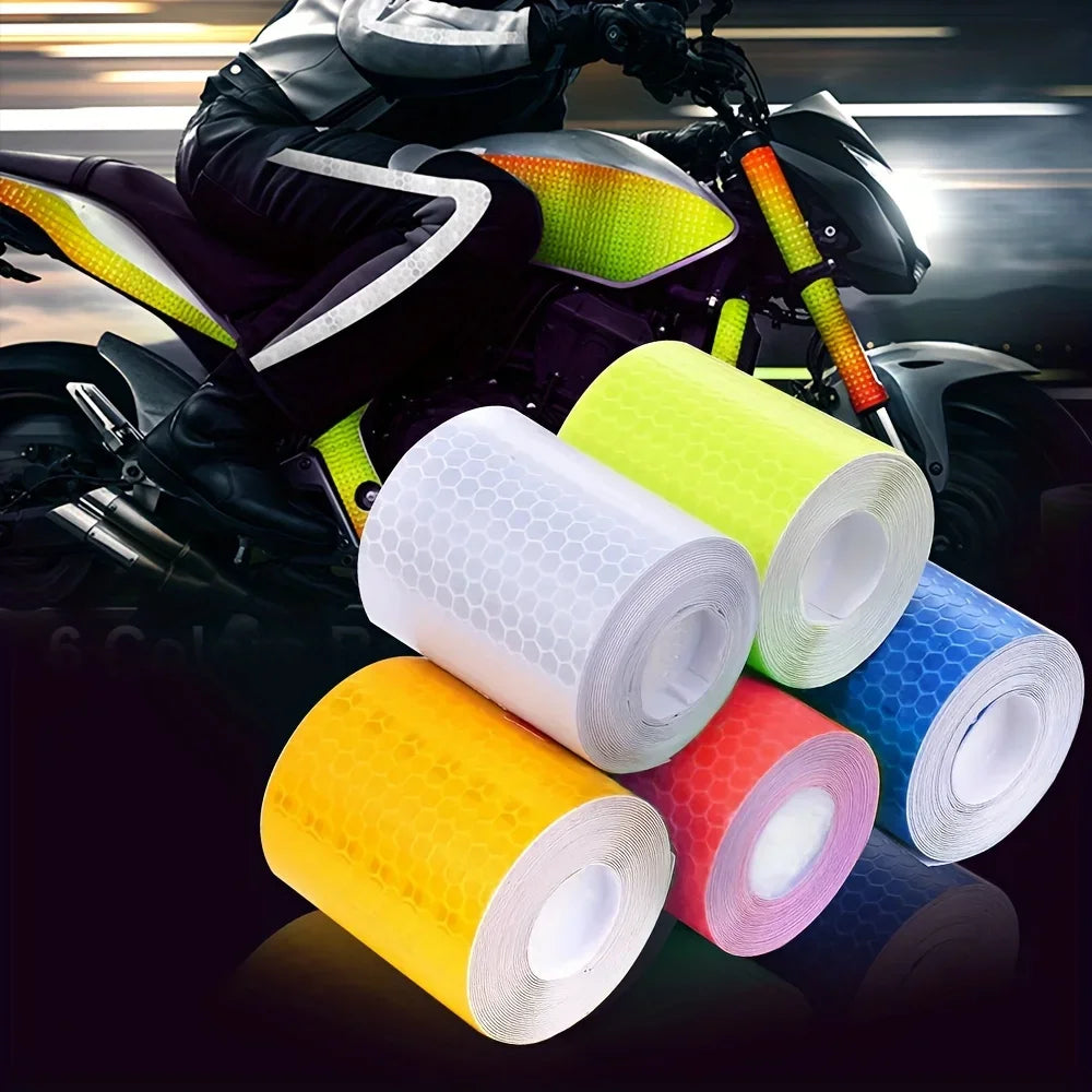 5m Reflective PVC Bicycle Wheel Tape Sticker – 5 Colors Reflective Bike Tape Qme
