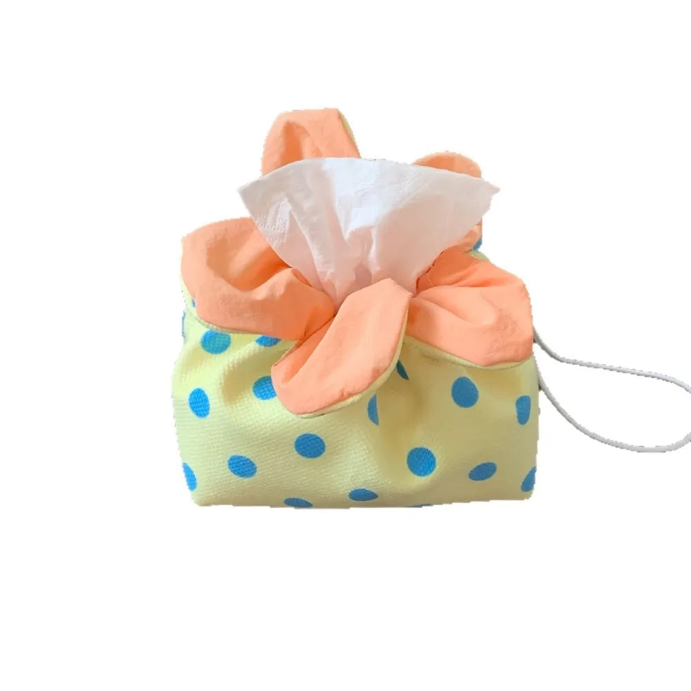 Flower Shape Tissue Box Holder – Stylish Desktop Dispenser Tissue Box Holder Qme