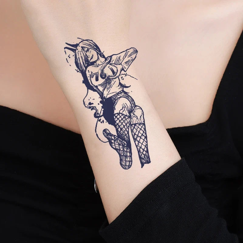 Lace Temporary Tattoo Sticker – Waterproof & Sweat Resistant Temporary Tattoo Sticker Qme