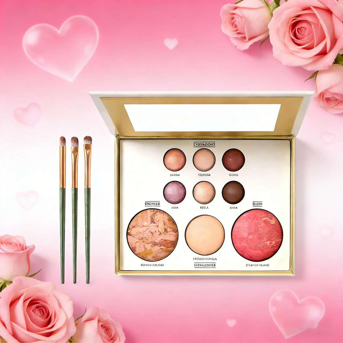 Multicolor Baked Setting Powder – Waterproof & Brightening Baked Setting Powder Qme 1pc