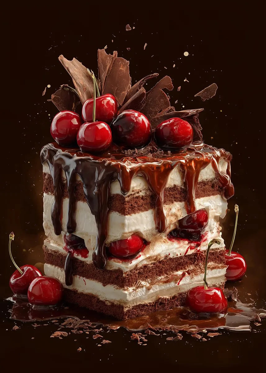 Cake & Coffee Still Life Canvas Print – Kitchen Wall Art Canvas Wall Art Qst