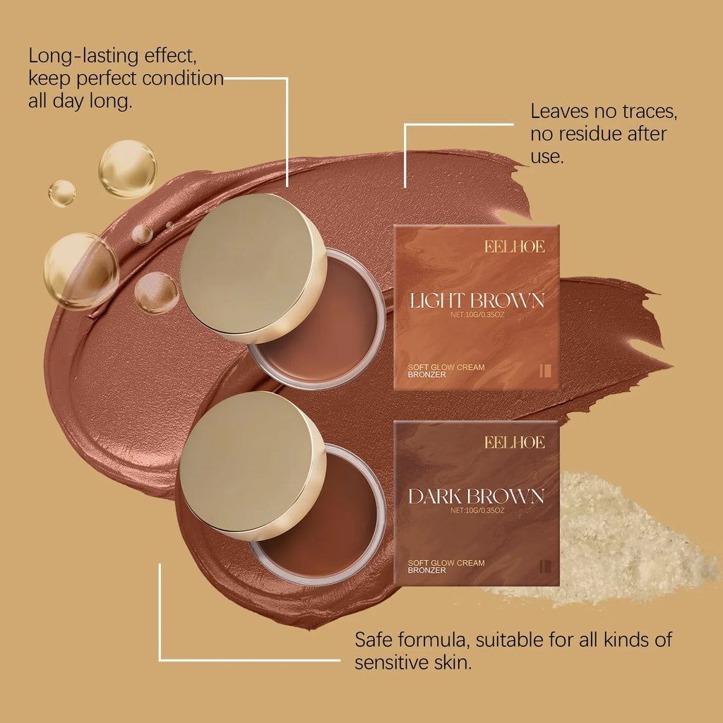 EELHOE Self-Tanning Bronzer Cream – Waterproof & Long-Lasting Self-Tanning Bronzer Qst