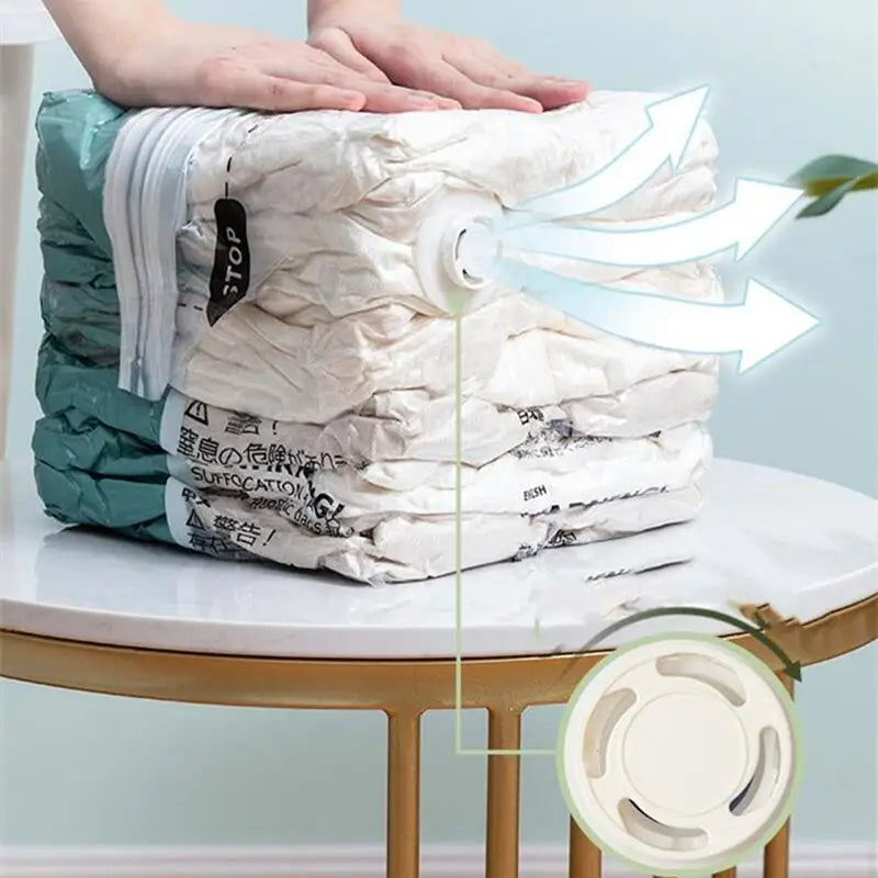 Extra Large No-Pump Vacuum Storage Compression Bags Vacuum Storage Bags Qme