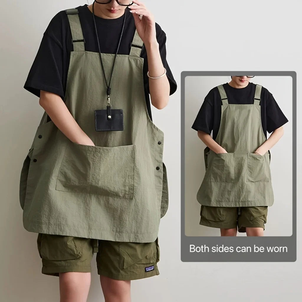 Japanese Waterproof Workwear Apron – Barber, Café & Kitchen Workwear Apron Qme