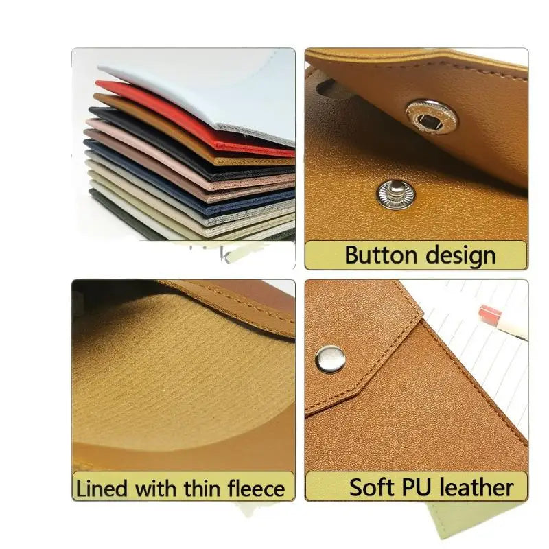 PU Leather Pencil Case & Glasses Holder | 12 Colors Pencil & Glasses Case Qme