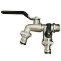 2-Outlet IBC Water Tank Irrigation Fitting 1/2" & 3/4" Irrigation Fitting Qme Black