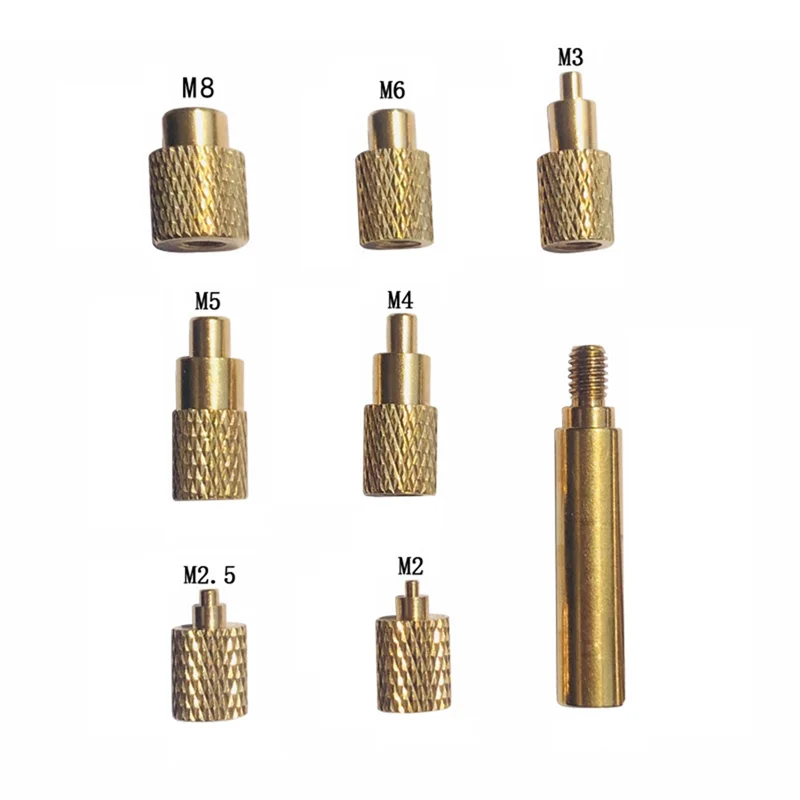 M2–M8 Brass Knurled Nut Heat Set Insert Tool for 3D Printing Heat Insert Tool Qme